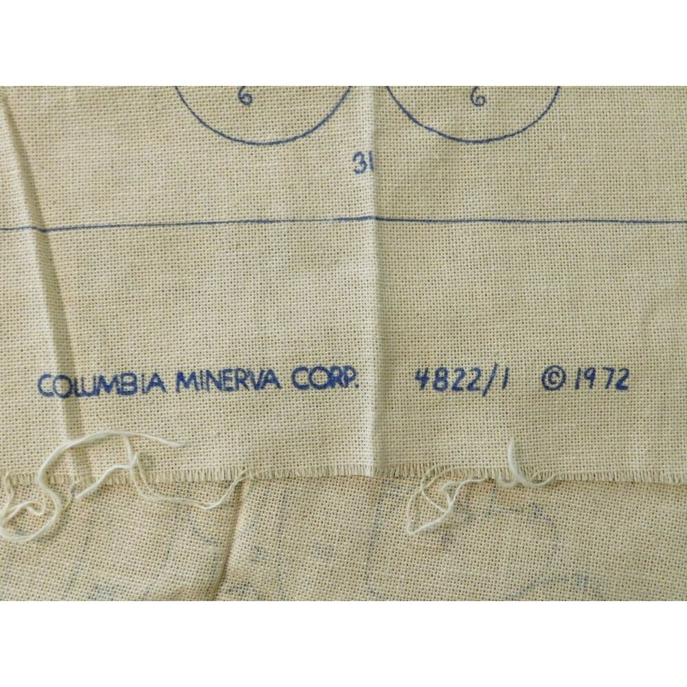 Vintage Columbia Minerva 1972 Tapestry Canvas 36x48 Floral Design For Needlework - Picture 2 of 5